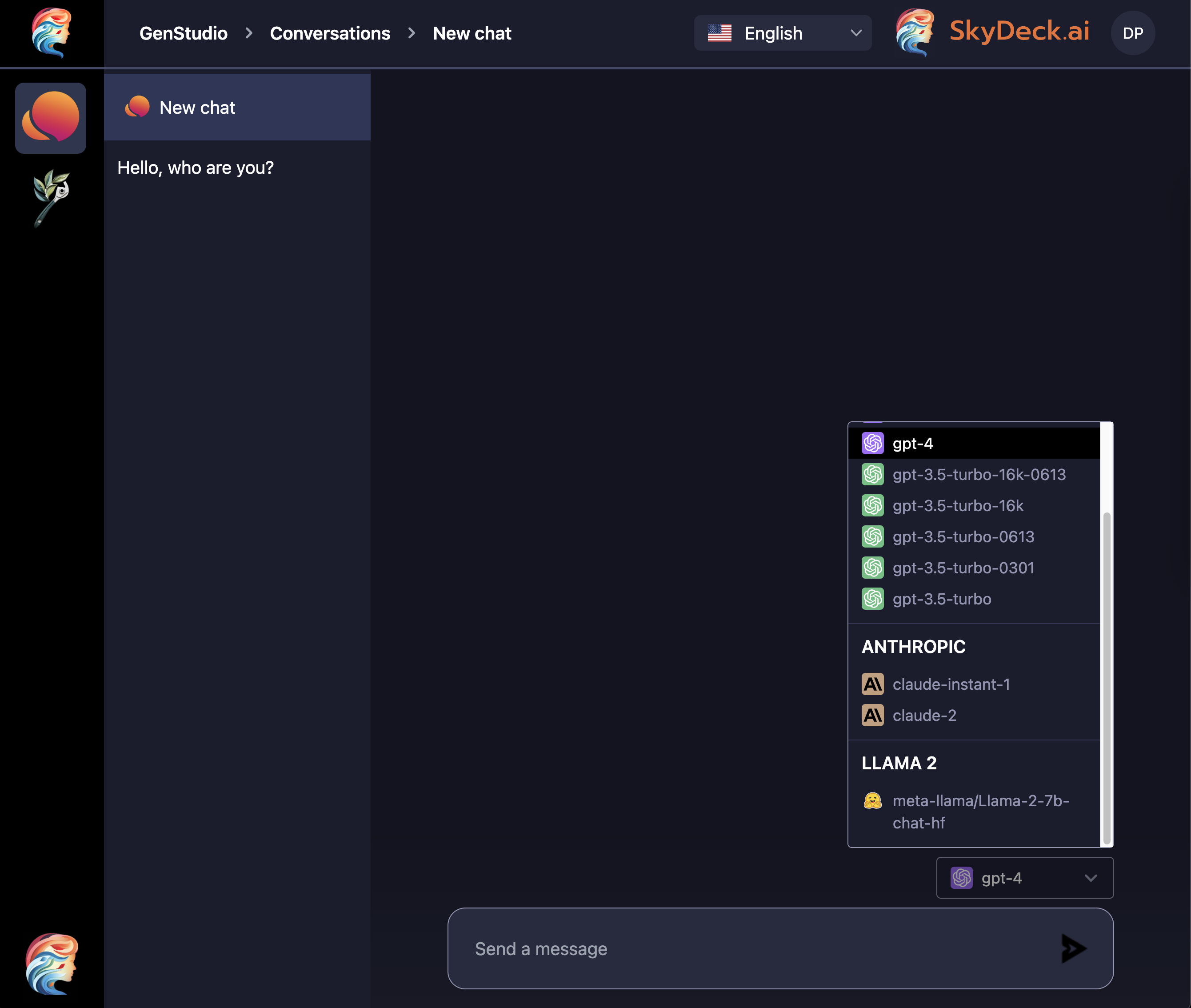 نموذج huggingface كنموذج genstudio