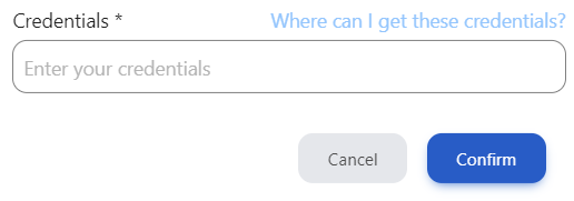 حقل الاعتماد