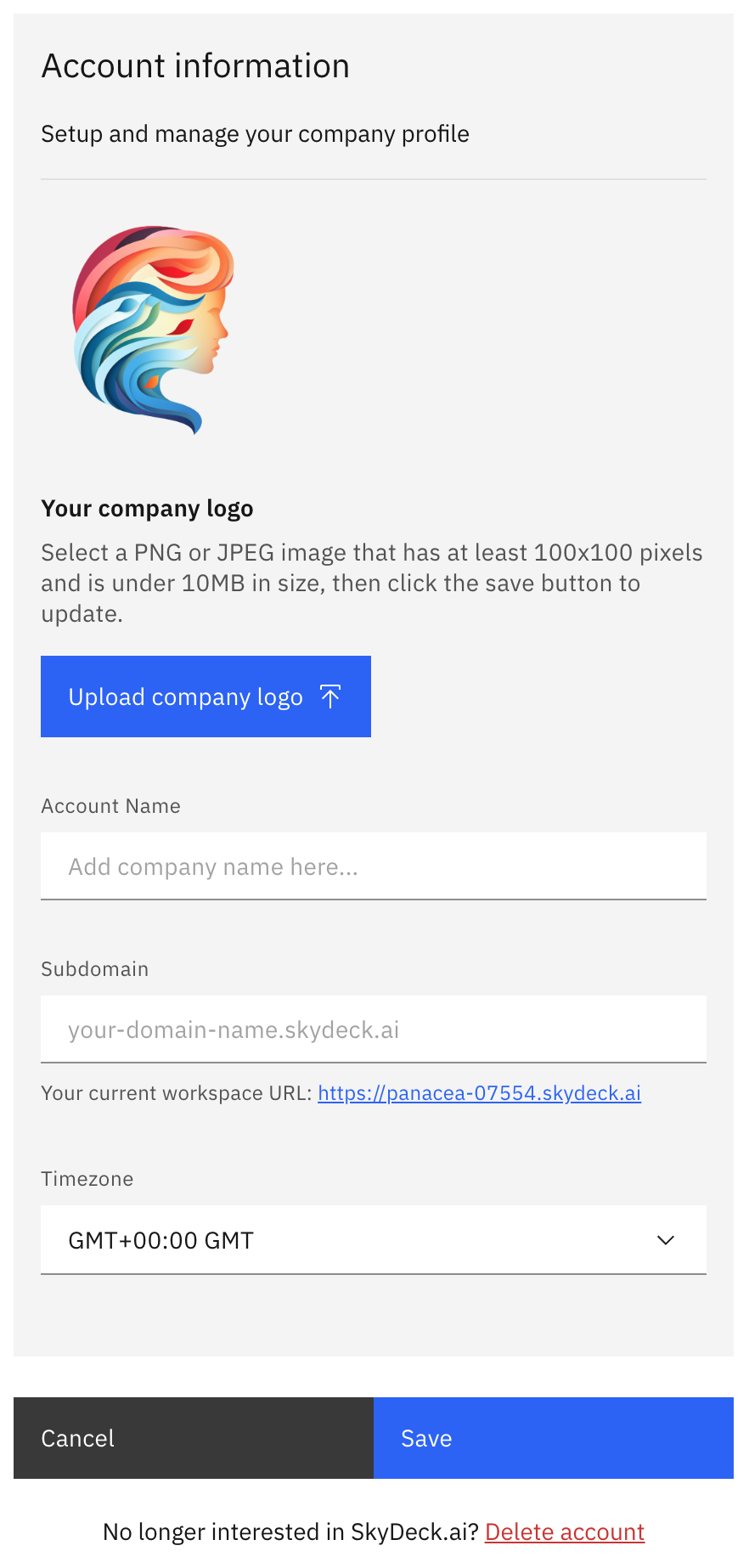 علامة ملف الشركة