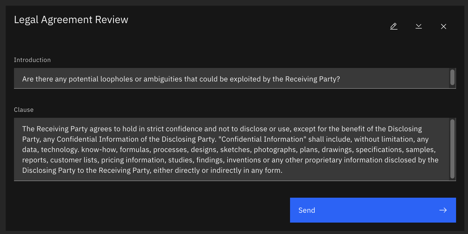 مراجعة الاتفاقية القانونية NDA
