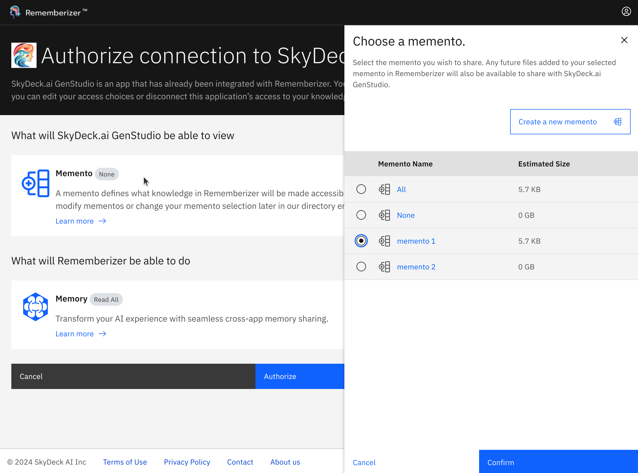 اختر ميمنتو